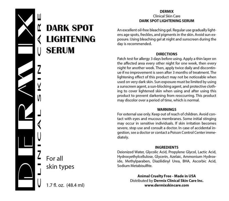 Dark Spot Lightening Serum – Dermix Clinical Skin Care